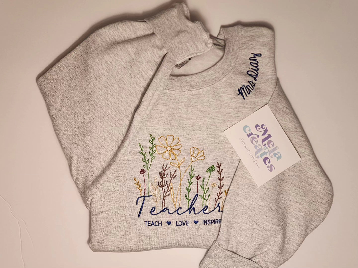 Wildflower Teacher Crewneck