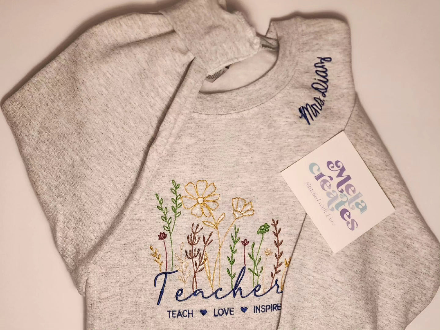 Wildflower Teacher Crewneck