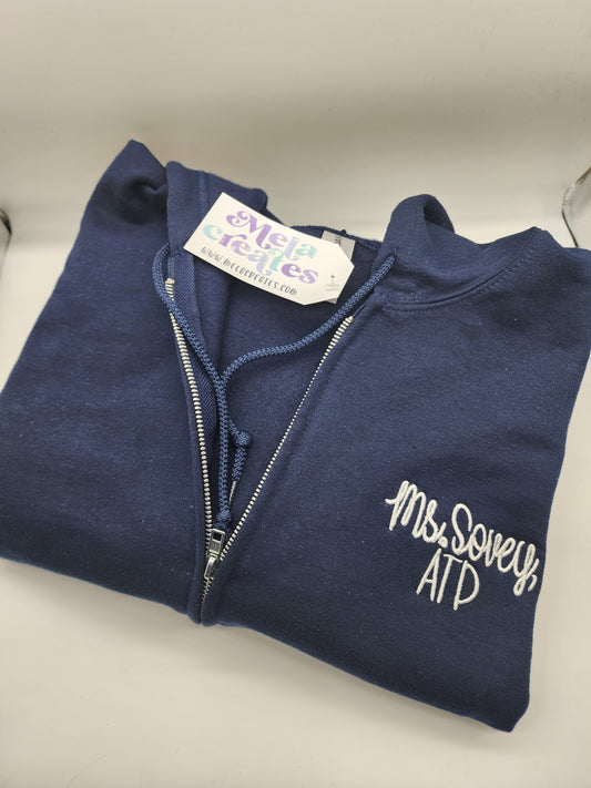 Personalized Full Zipper hoodie