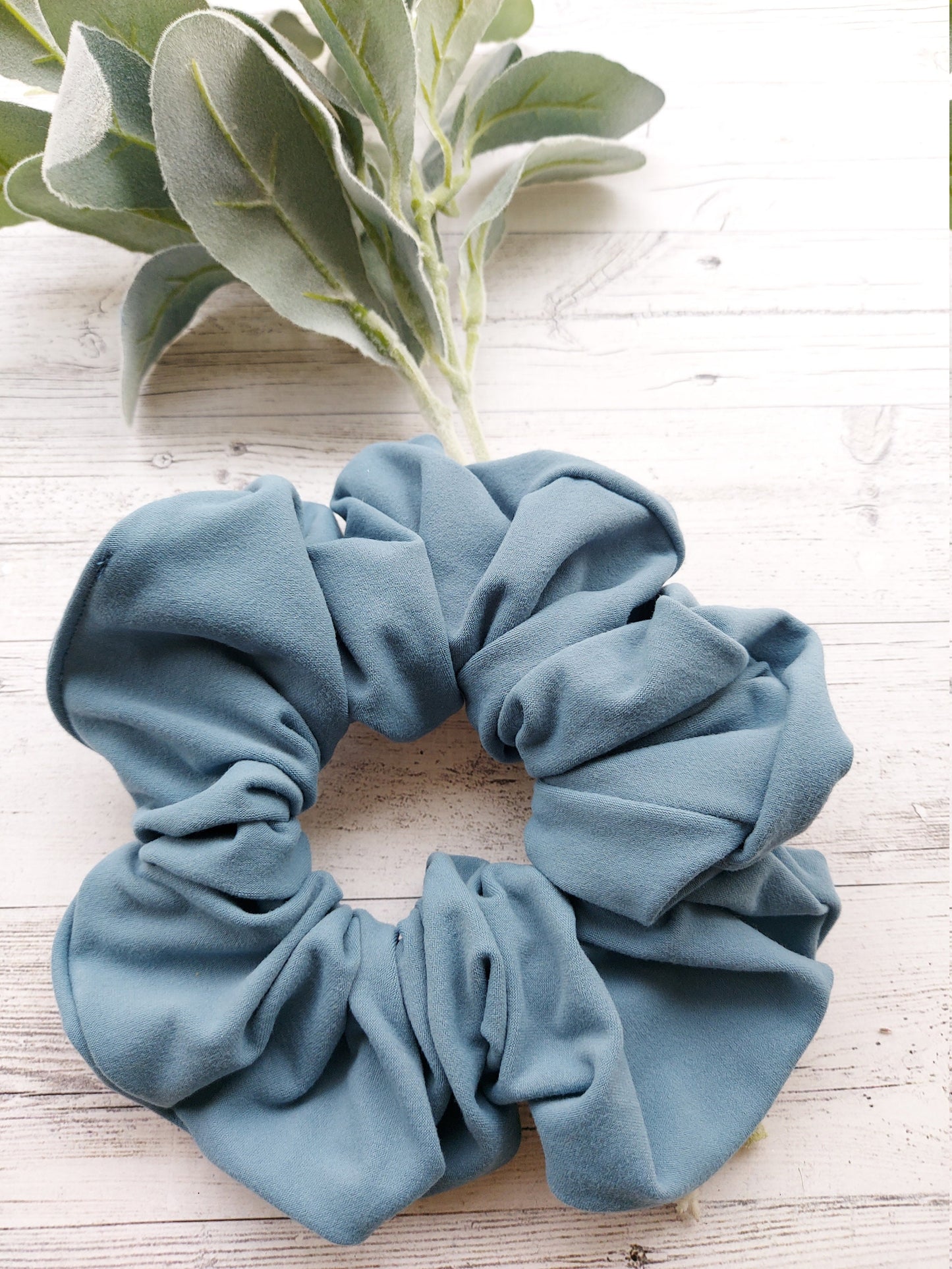 Blue Oversized scrunchie