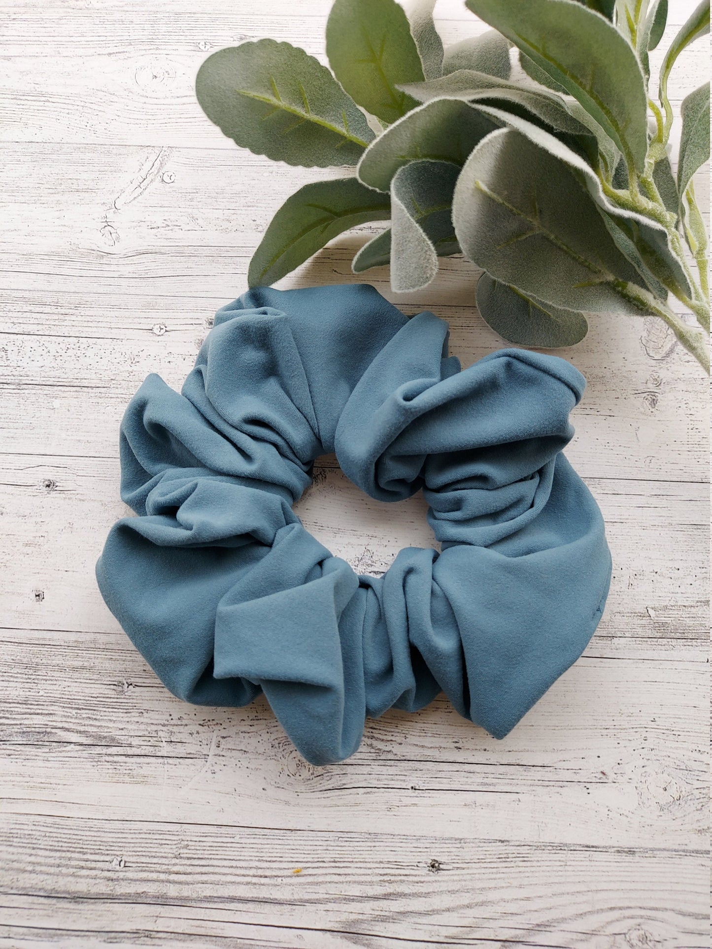 Blue Oversized scrunchie