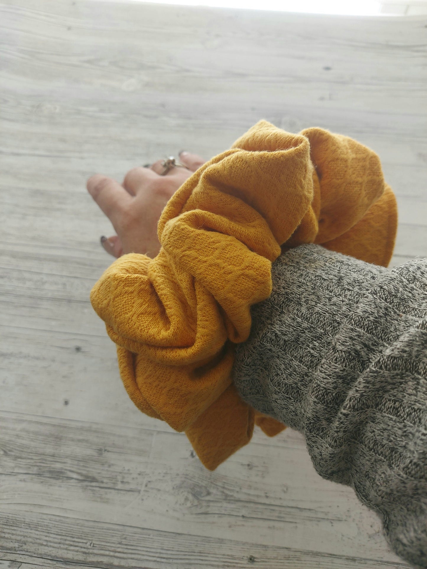 Mustard Yellow Oversized Scrunchie