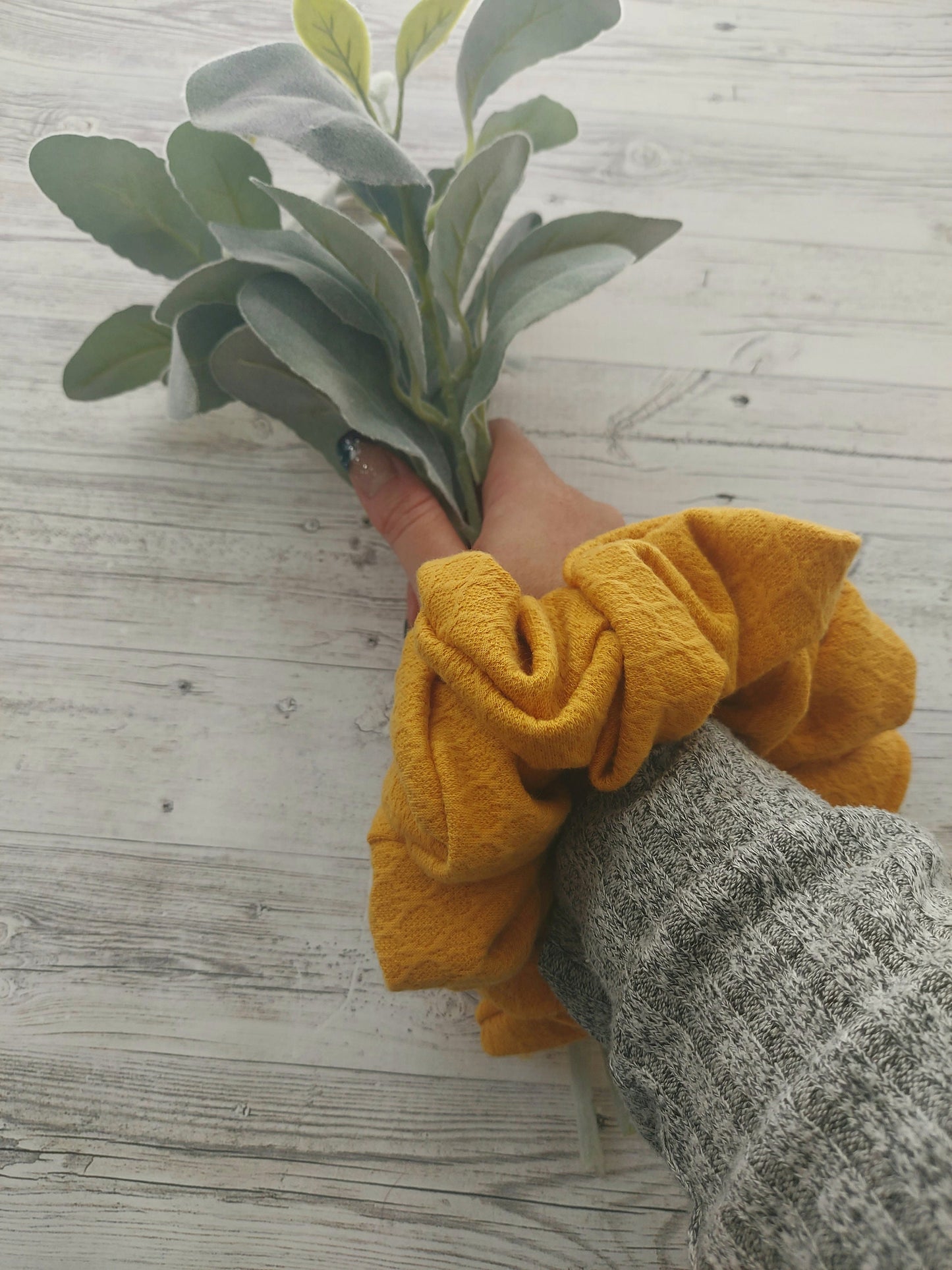 Mustard Yellow Oversized Scrunchie