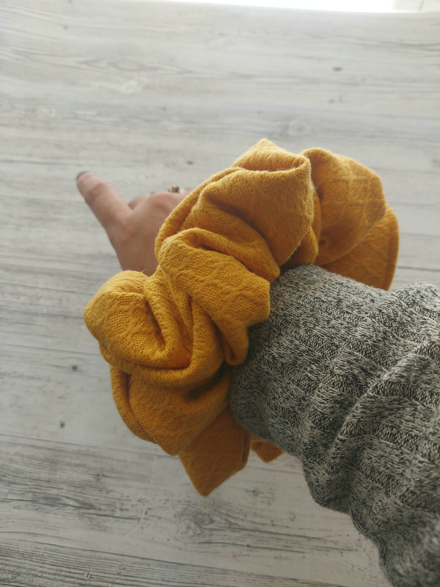 Mustard Yellow Oversized Scrunchie