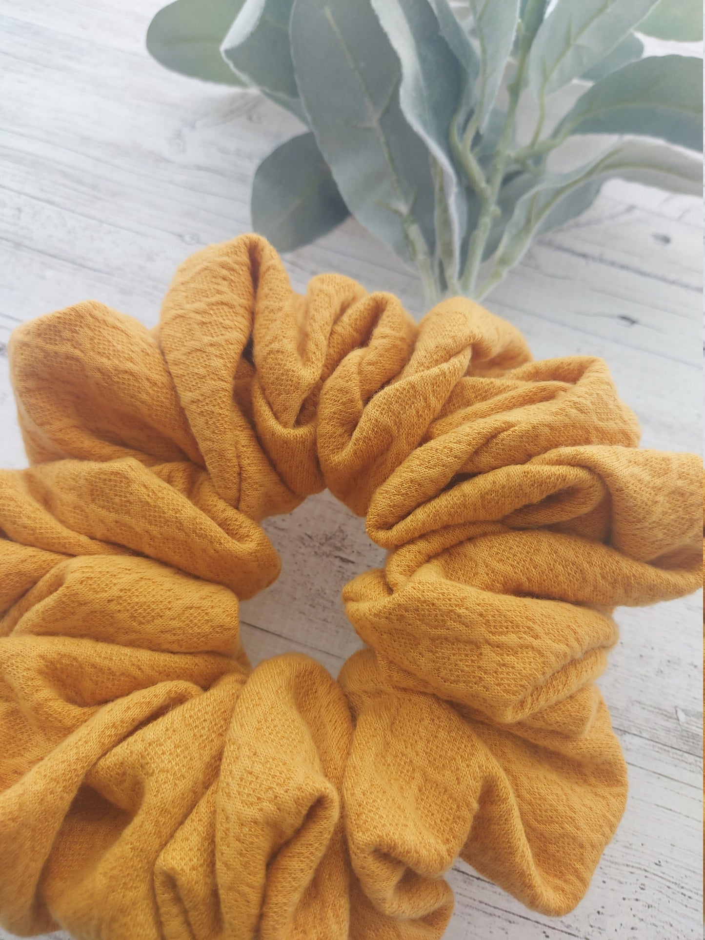 Mustard Yellow Oversized Scrunchie