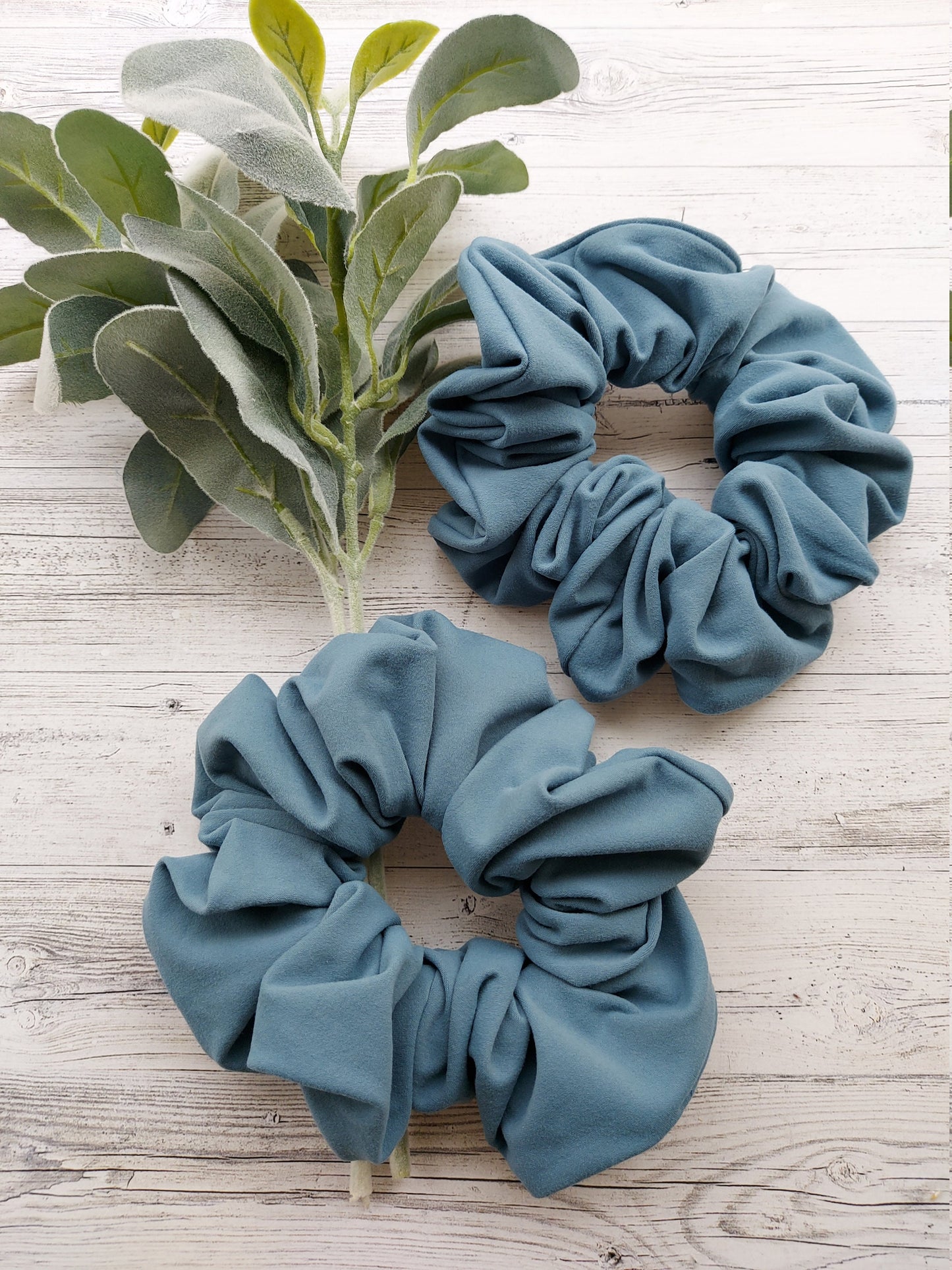 Blue Oversized scrunchie