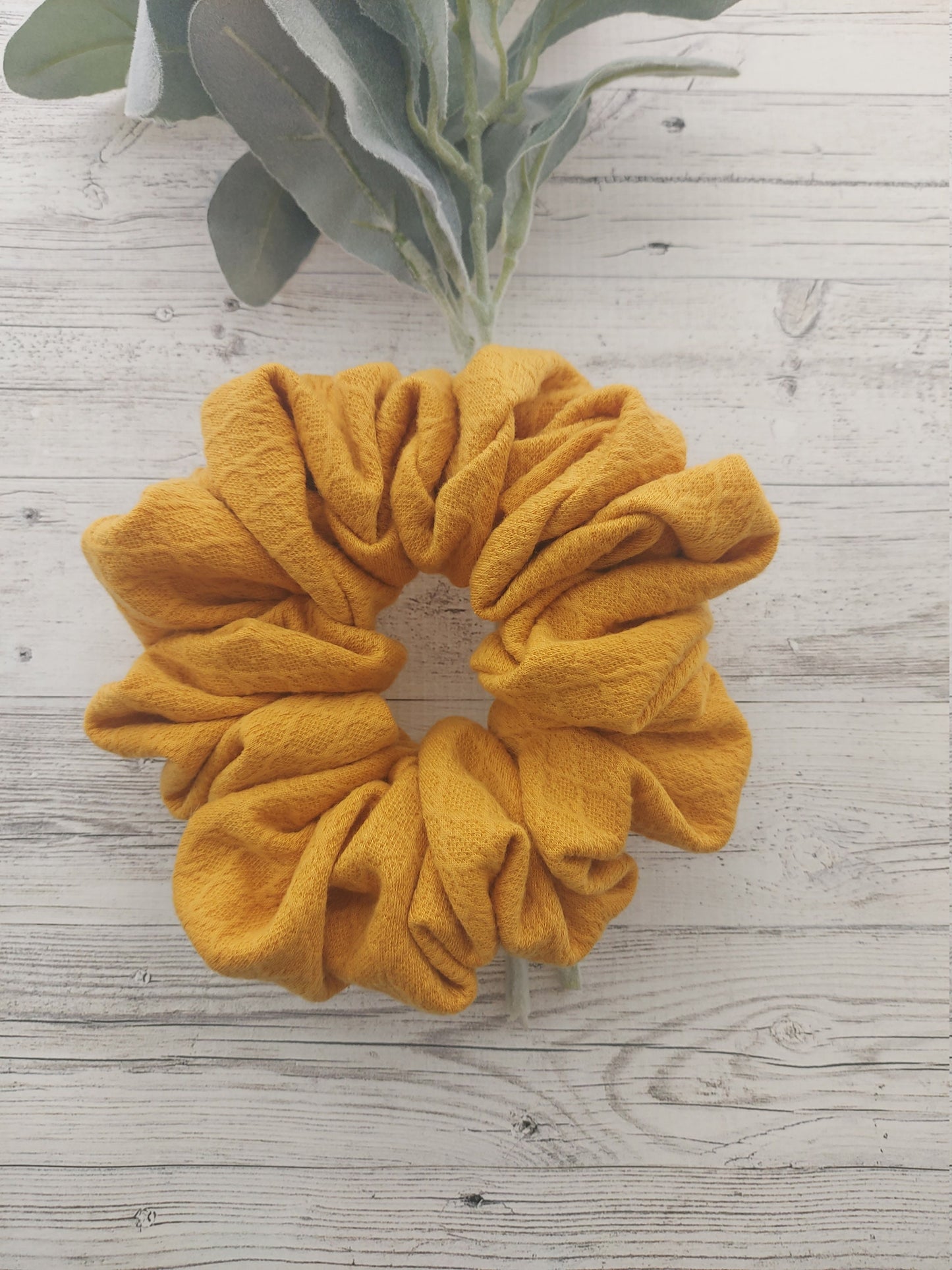 Mustard Yellow Oversized Scrunchie