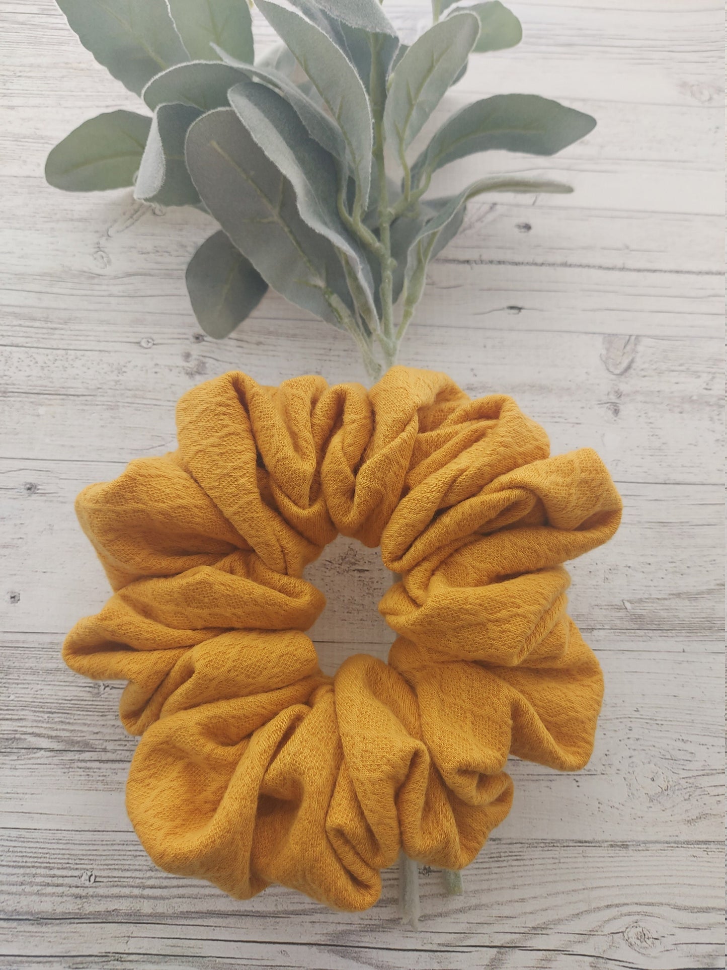 Mustard Yellow Oversized Scrunchie